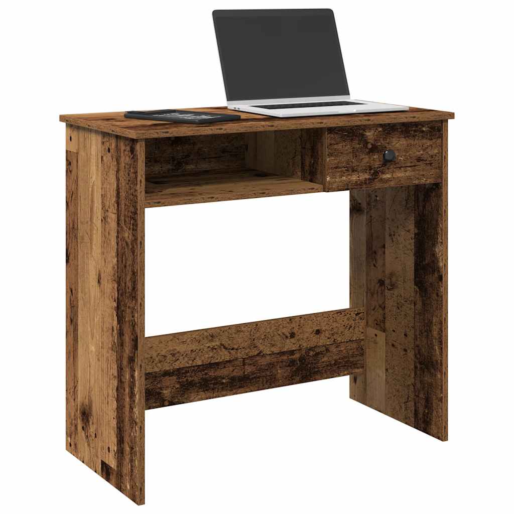 vidaXL Bureau 80x40x75 cm bewerkt hout wit