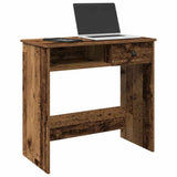 vidaXL Bureau 80x40x75 cm bewerkt hout wit