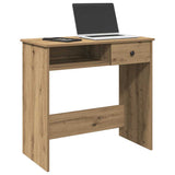 vidaXL Bureau 80x40x75 cm bewerkt hout wit