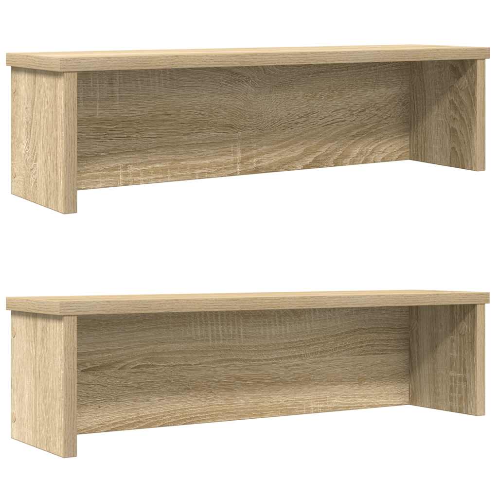 vidaXL Keukenrek stapelbaar 50x15x16 cm bewerkt hout wit
