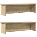 vidaXL Keukenrek stapelbaar 50x15x16 cm bewerkt hout wit