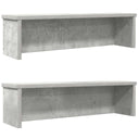 vidaXL Keukenrek stapelbaar 50x15x16 cm bewerkt hout wit