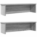 vidaXL Keukenrek stapelbaar 50x15x16 cm bewerkt hout wit