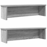 vidaXL Keukenrek stapelbaar 50x15x16 cm bewerkt hout wit