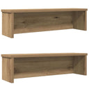 vidaXL Keukenrek stapelbaar 50x15x16 cm bewerkt hout wit