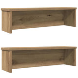 vidaXL Keukenrek stapelbaar 50x15x16 cm bewerkt hout wit