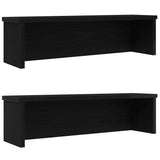 vidaXL Keukenrek stapelbaar 50x15x16 cm bewerkt hout wit