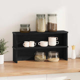 vidaXL Keukenrek stapelbaar 50x15x16 cm bewerkt hout wit