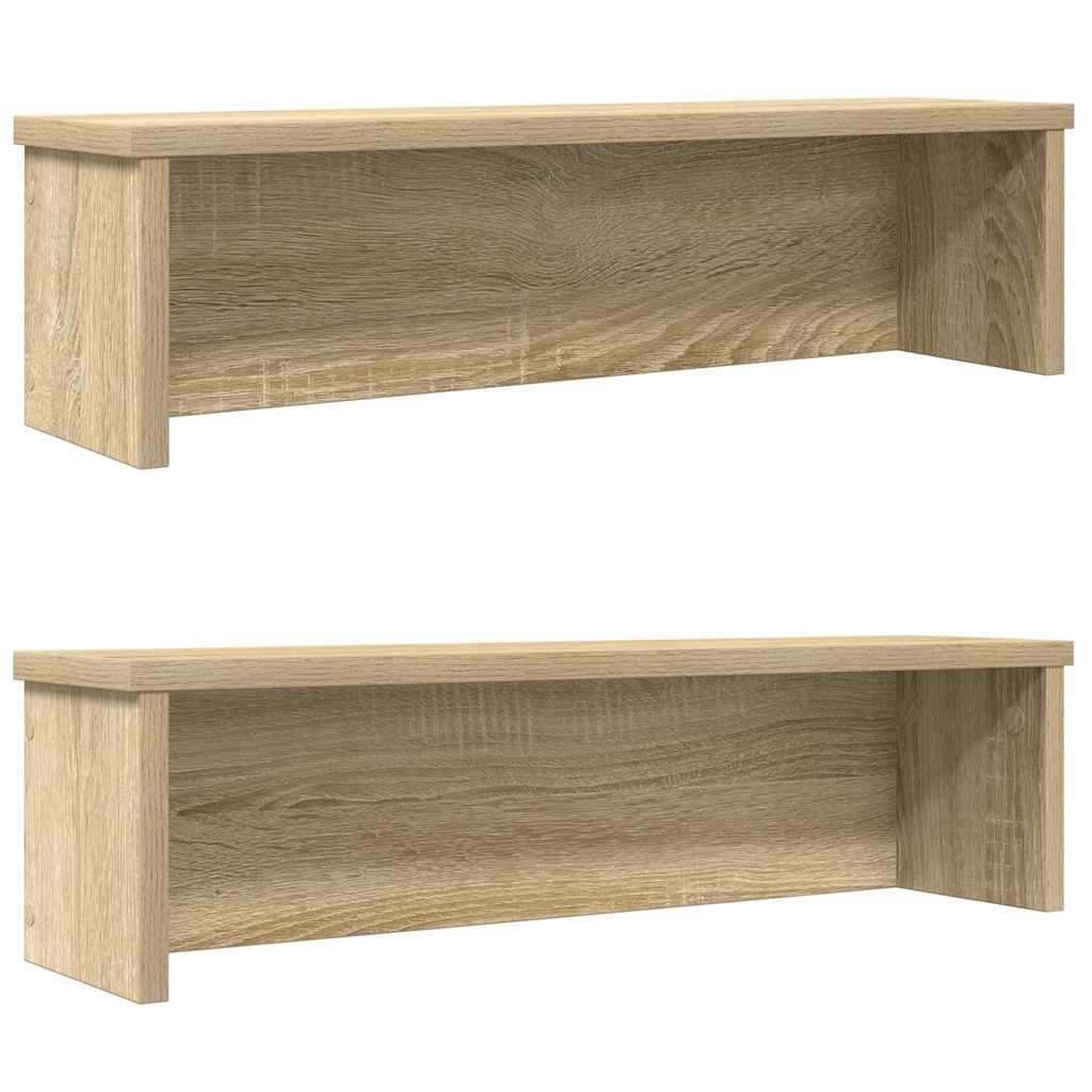 vidaXL Keukenrek stapelbaar 50x15x16 cm bewerkt hout wit