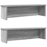 vidaXL Keukenrek stapelbaar 50x15x16 cm bewerkt hout wit