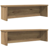 vidaXL Keukenrek stapelbaar 50x15x16 cm bewerkt hout wit
