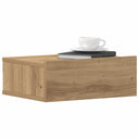vidaXL Nachtkastje zwevend 40x30x15 cm bewerkt hout wit