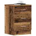 vidaXL Nachtkastje 38x35x56 cm bewerkt hout wit