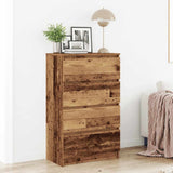 vidaXL Dressoir 60x35x98,5 cm bewerkt hout wit