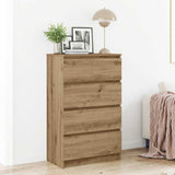 vidaXL Dressoir 60x35x98,5 cm bewerkt hout wit