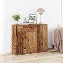 vidaXL Dressoir 88x30x70 cm bewerkt hout wit