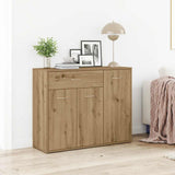 vidaXL Dressoir 88x30x70 cm bewerkt hout wit