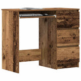 vidaXL Bureau 90x45x76 cm bewerkt hout wit