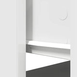 vidaXL Wandtafel met lades 85,5x38,5x74,5 cm wit
