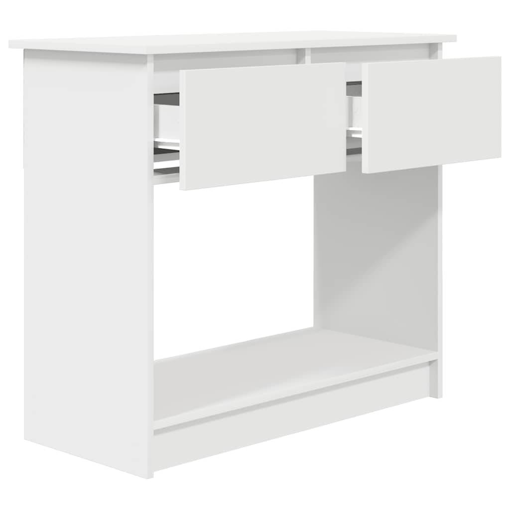 vidaXL Wandtafel met lades 85,5x38,5x74,5 cm wit