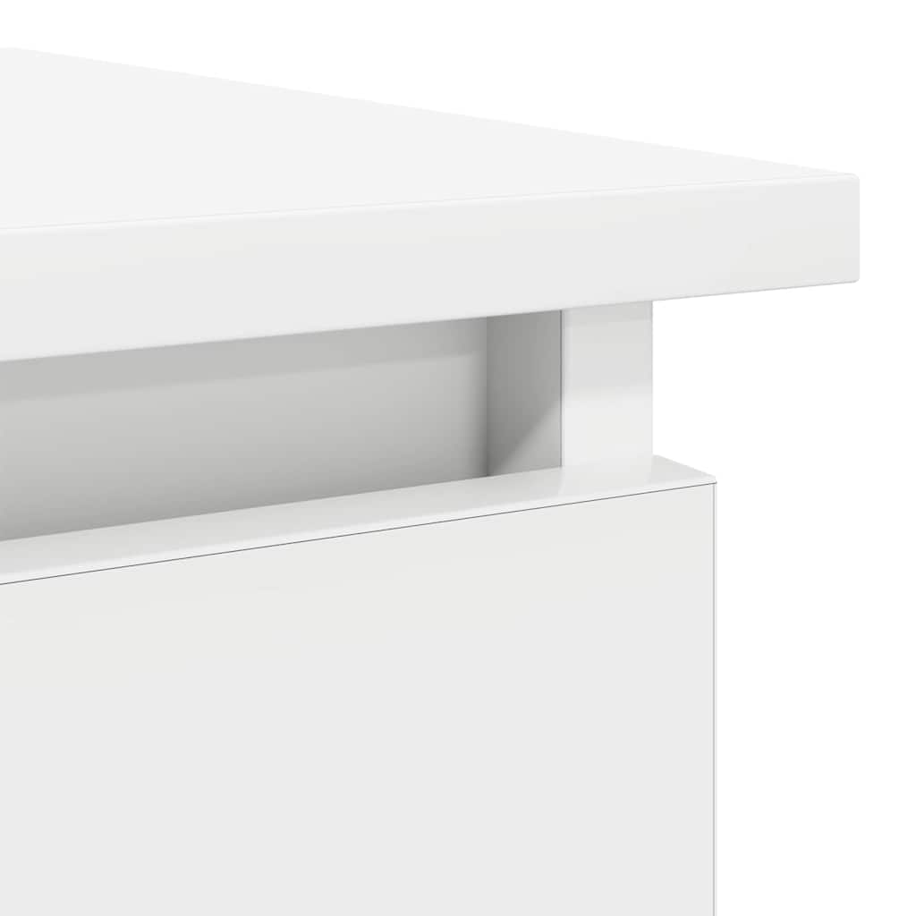 vidaXL Wandtafel met lades 85,5x38,5x74,5 cm wit
