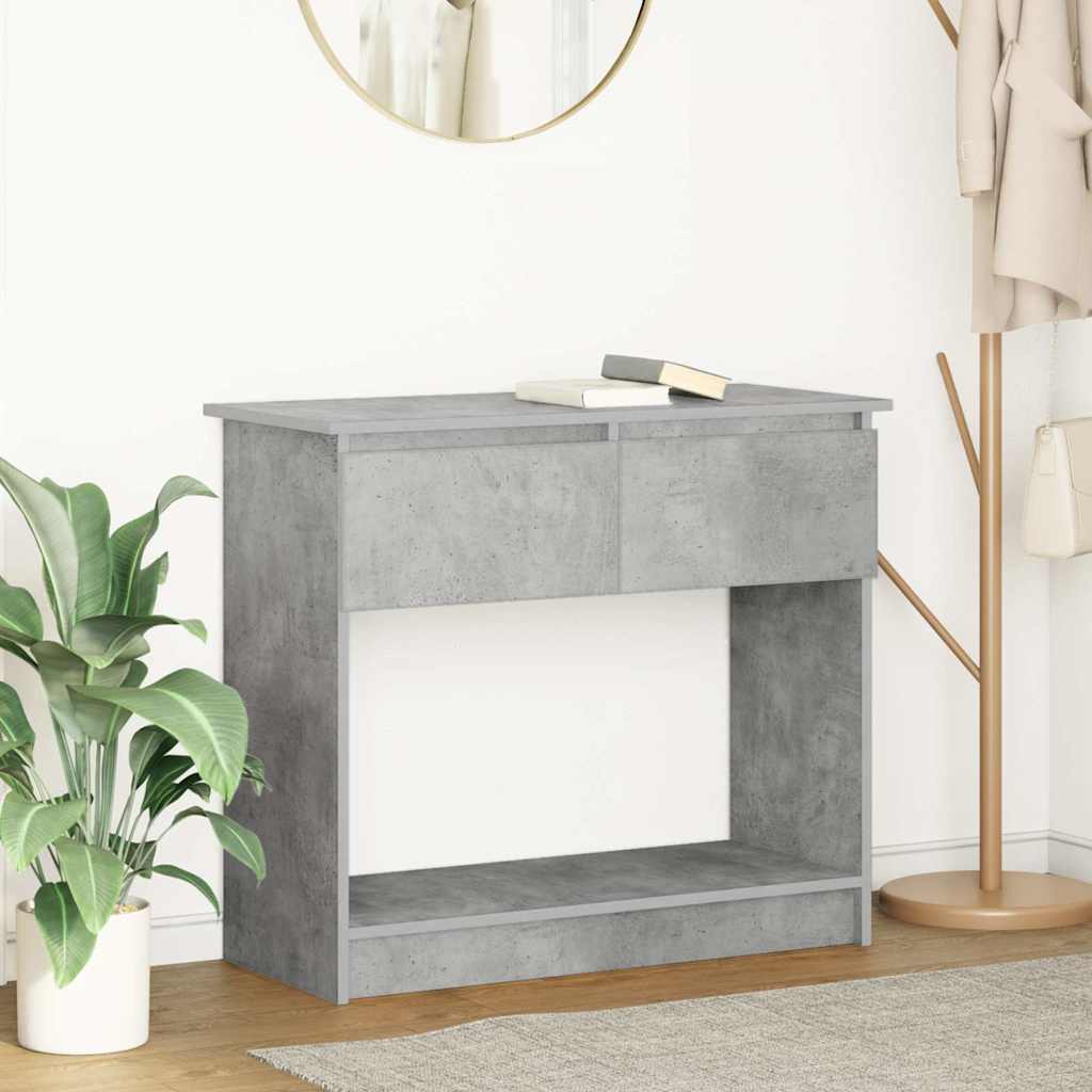 vidaXL Wandtafel met lades 85,5x38,5x74,5 cm wit