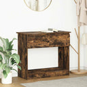 vidaXL Wandtafel met lades 85,5x38,5x74,5 cm wit