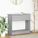 vidaXL Wandtafel met lades 85,5x38,5x74,5 cm wit