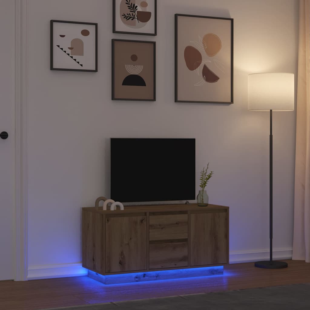 vidaXL Tv-meubel 188,5x41x50 cm spaanplaat wit