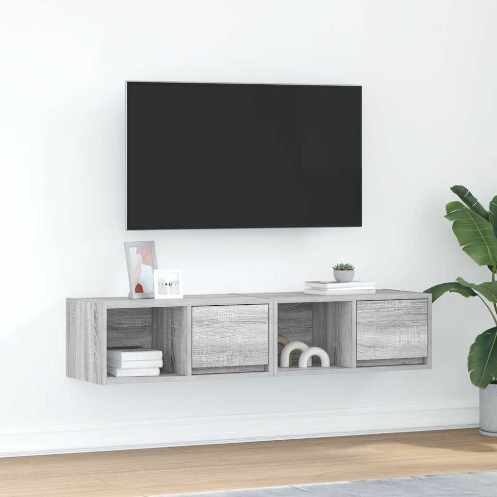 vidaXL Tv-meubel 60x31x25,5 cm bewerkt hout wit