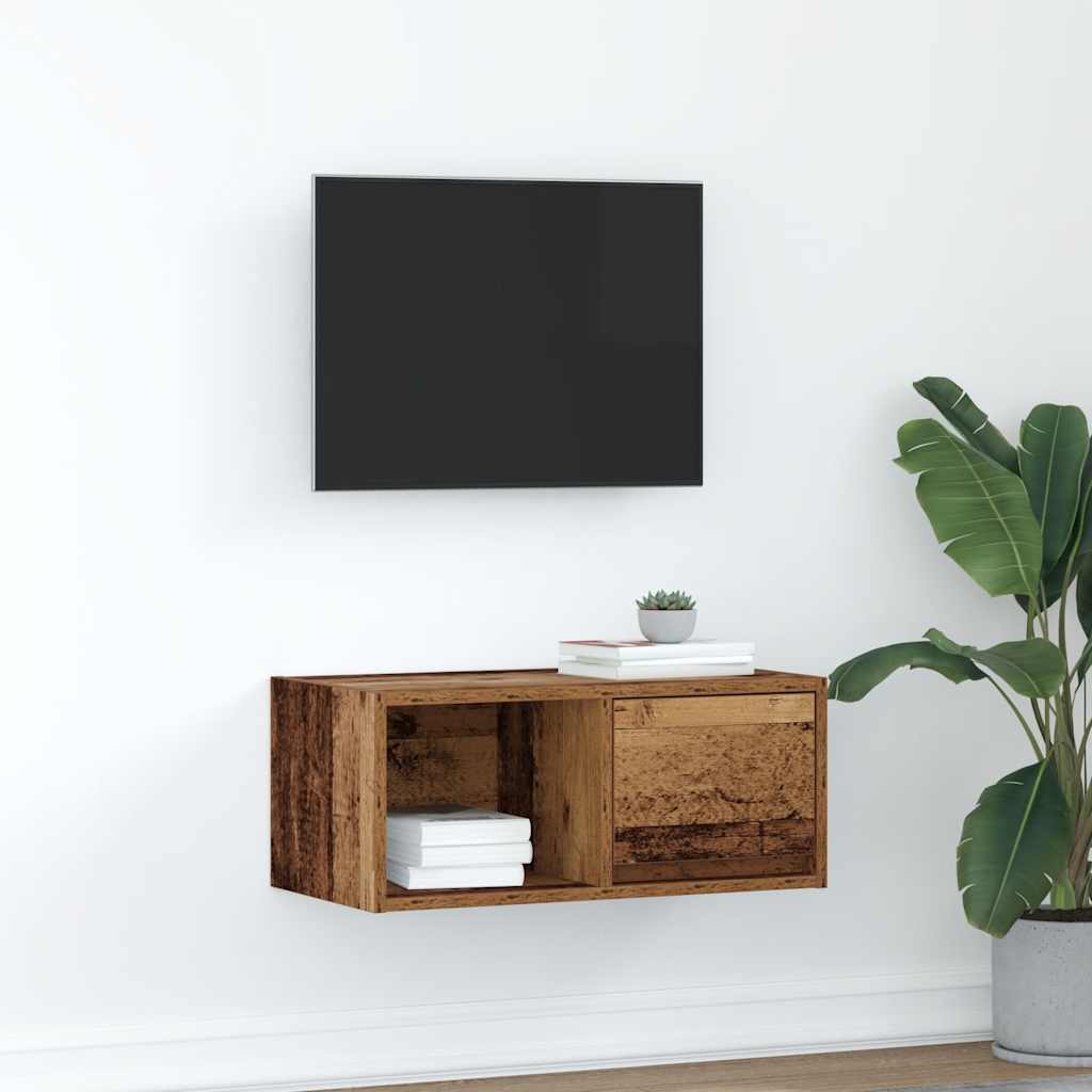 vidaXL Tv-meubel 60x31x25,5 cm bewerkt hout wit
