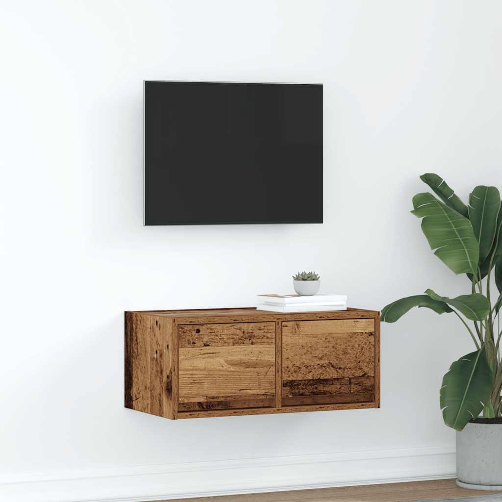 vidaXL Tv-meubel 60x31x25,5 cm bewerkt hout wit