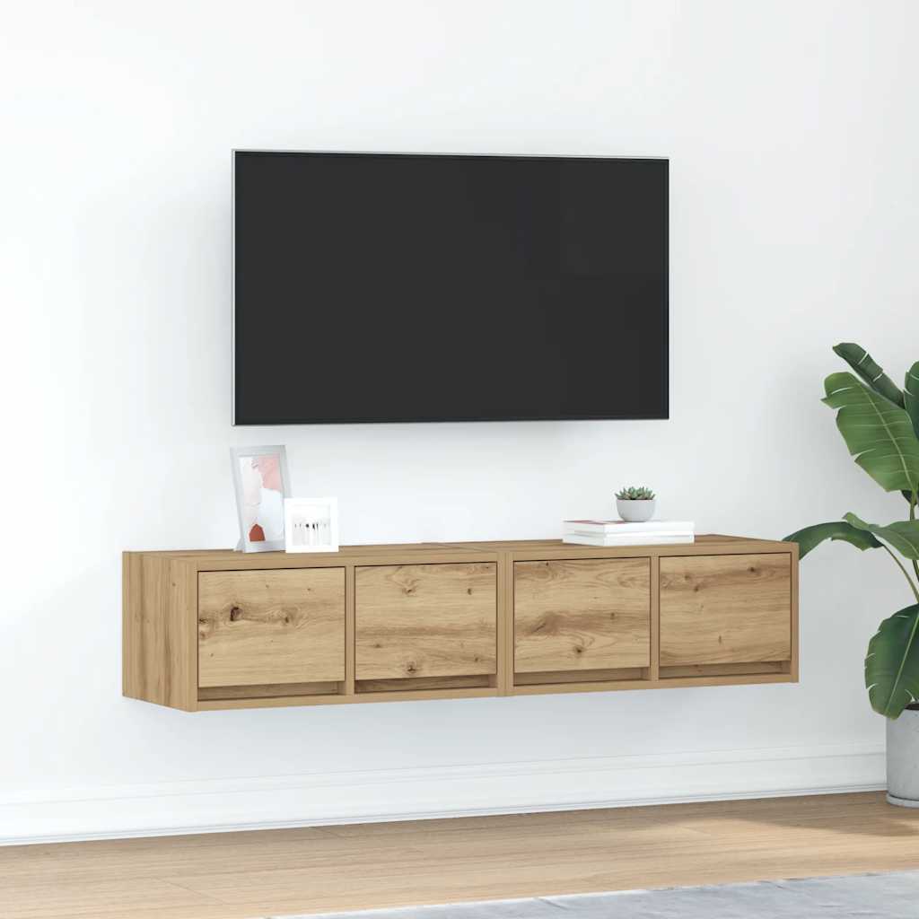 vidaXL Tv-meubel 60x31x25,5 cm bewerkt hout wit