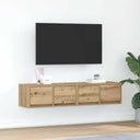 vidaXL Tv-meubel 60x31x25,5 cm bewerkt hout wit