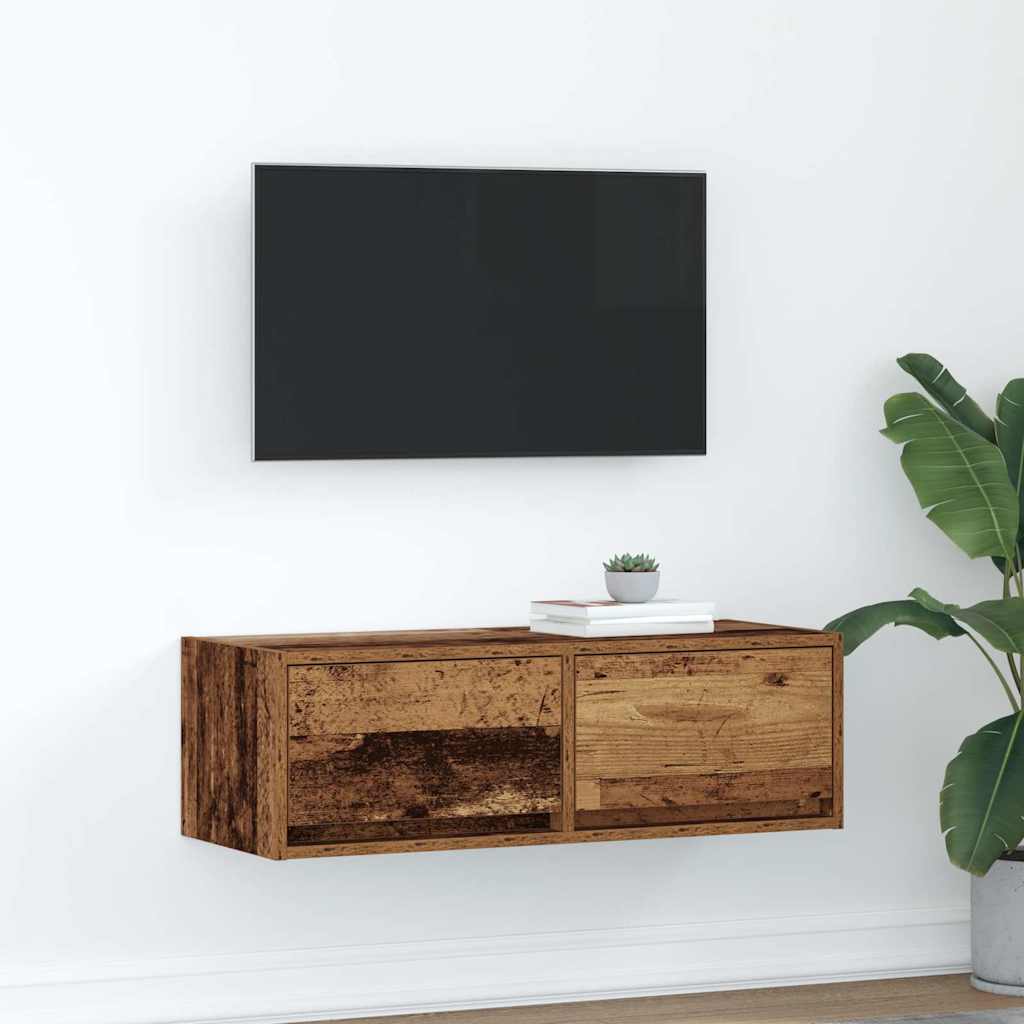 vidaXL Tv-meubel 60x31x25,5 cm bewerkt hout wit