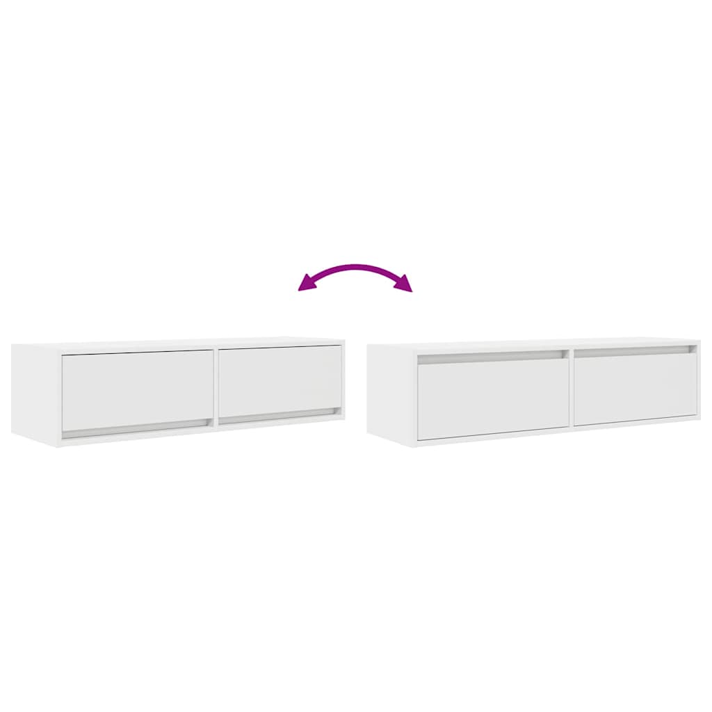 vidaXL Tv-meubel 60x31x25,5 cm bewerkt hout wit