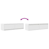 vidaXL Tv-meubel 60x31x25,5 cm bewerkt hout wit