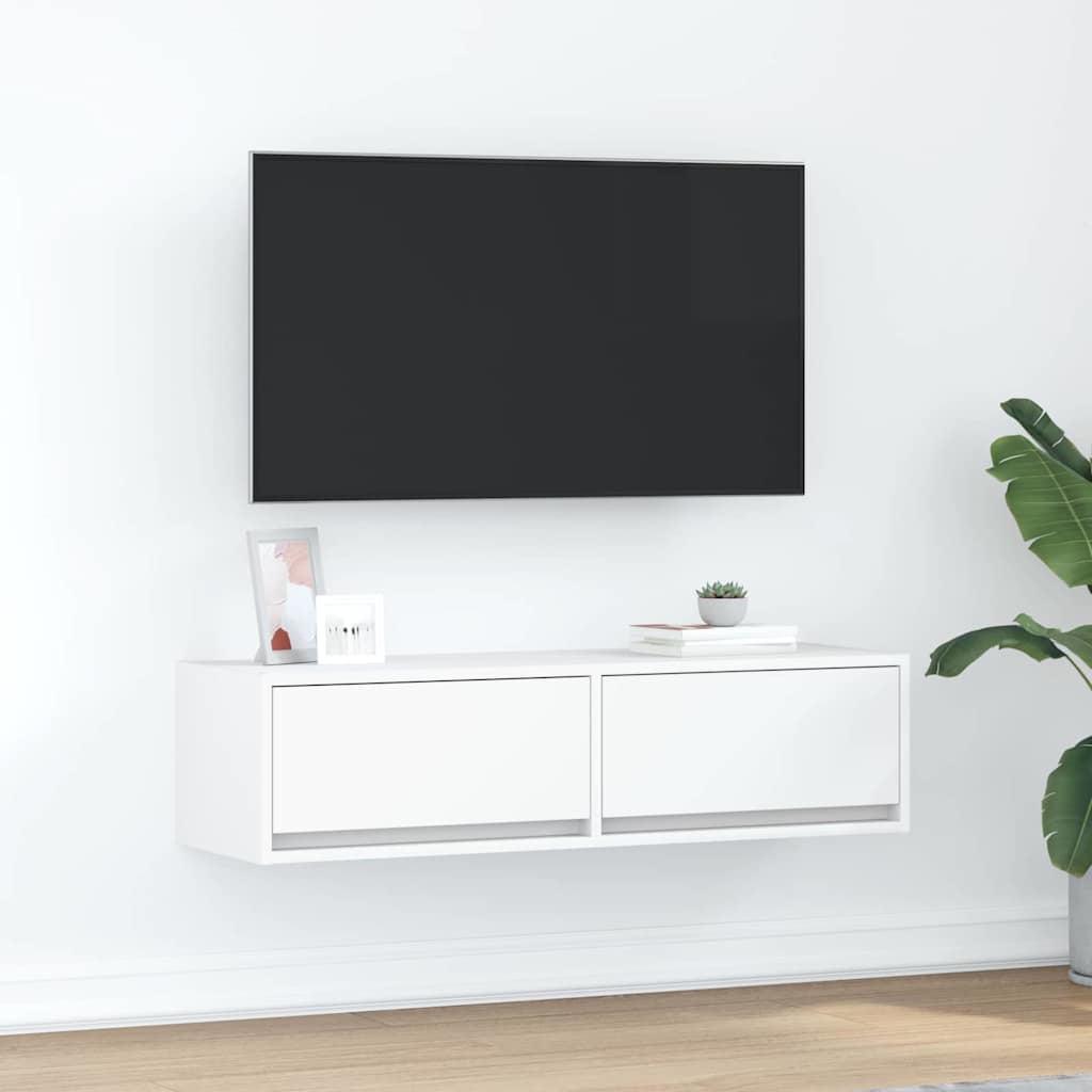 vidaXL Tv-meubel 60x31x25,5 cm bewerkt hout wit