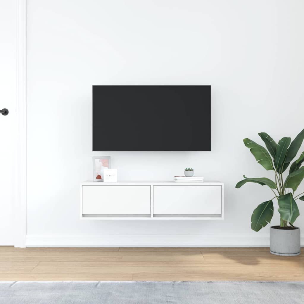 vidaXL Tv-meubel 60x31x25,5 cm bewerkt hout wit