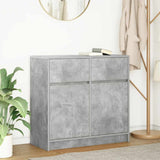 vidaXL Dressoir met lade 80x34x76 cm spaanplaat wit