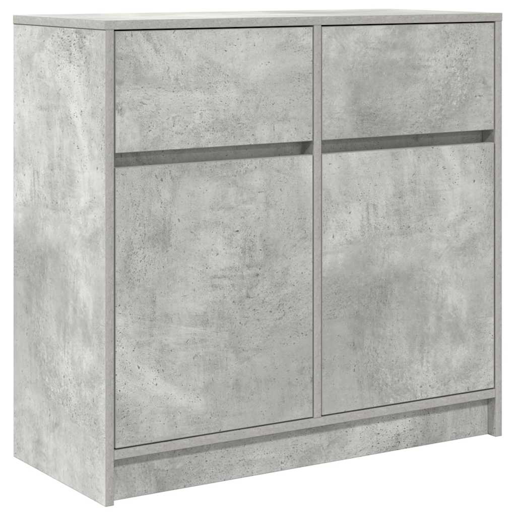 vidaXL Dressoir met lade 80x34x76 cm spaanplaat wit