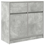 vidaXL Dressoir met lade 80x34x76 cm spaanplaat wit