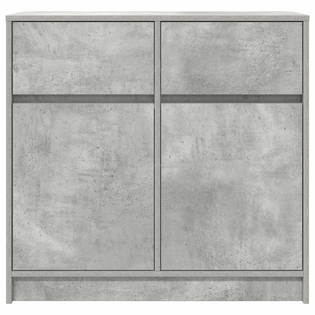 vidaXL Dressoir met lade 80x34x76 cm spaanplaat wit
