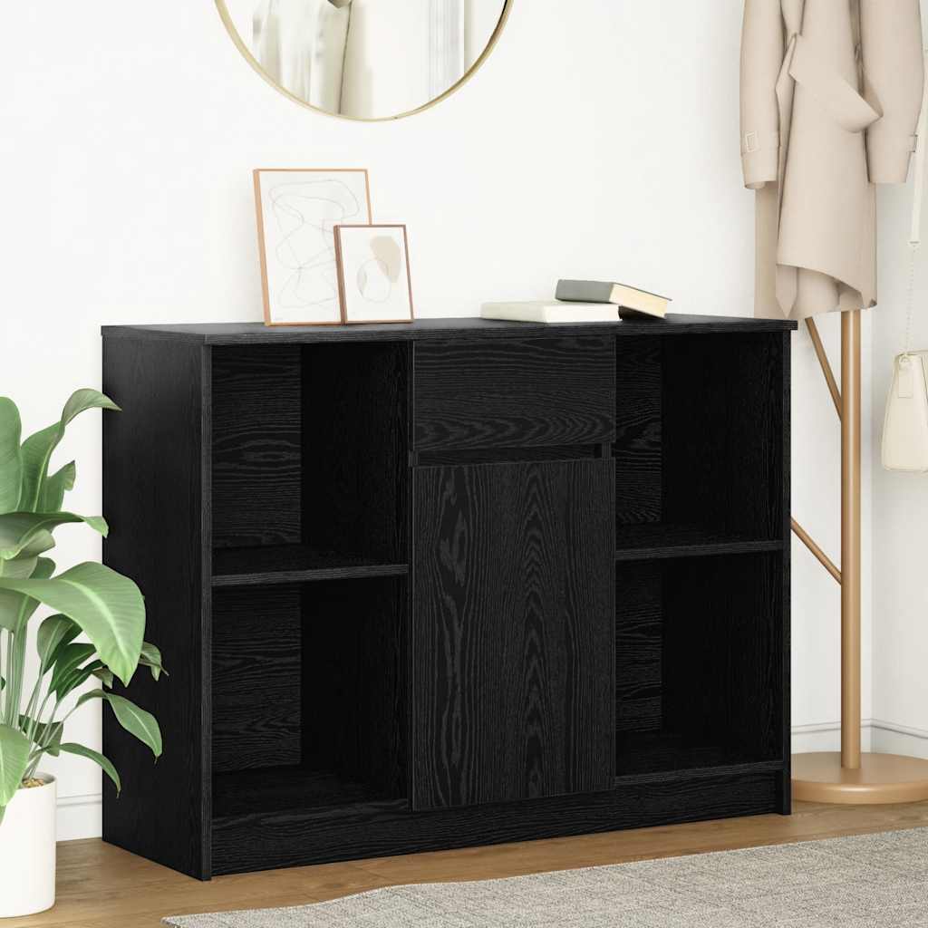 vidaXL Dressoir met lade 101x35x76 cm spaanplaat wit