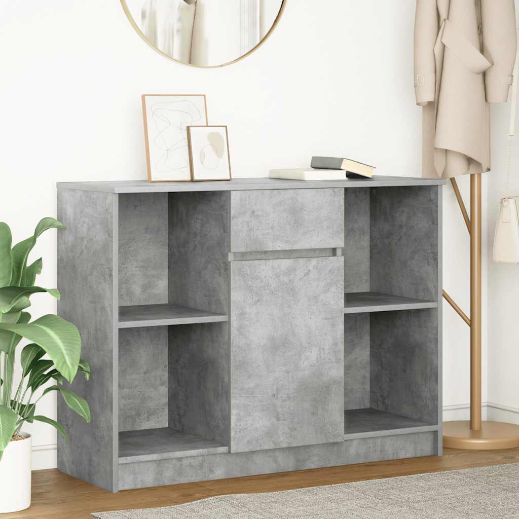 vidaXL Dressoir met lade 101x35x76 cm spaanplaat wit