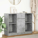 vidaXL Dressoir met lade 101x35x76 cm spaanplaat wit