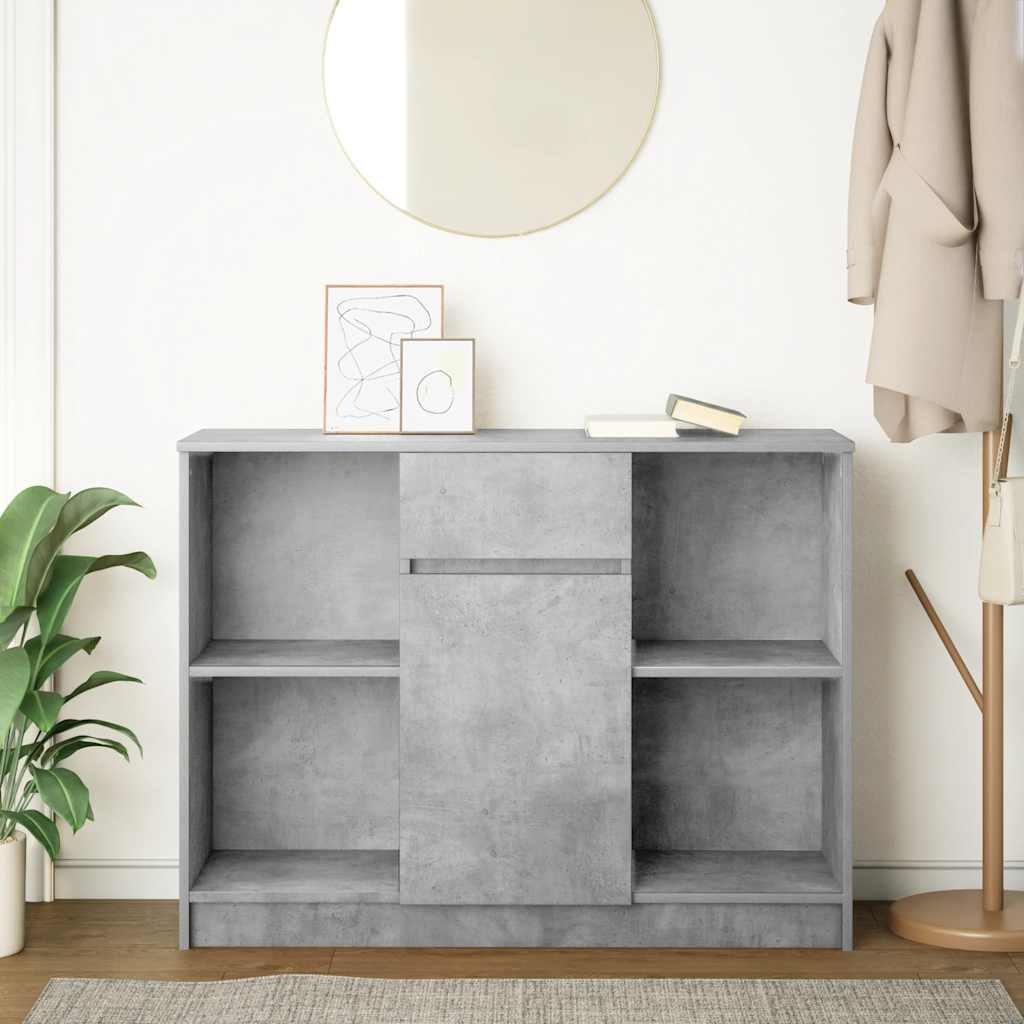 vidaXL Dressoir met lade 101x35x76 cm spaanplaat wit