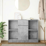 vidaXL Dressoir met lade 101x35x76 cm spaanplaat wit