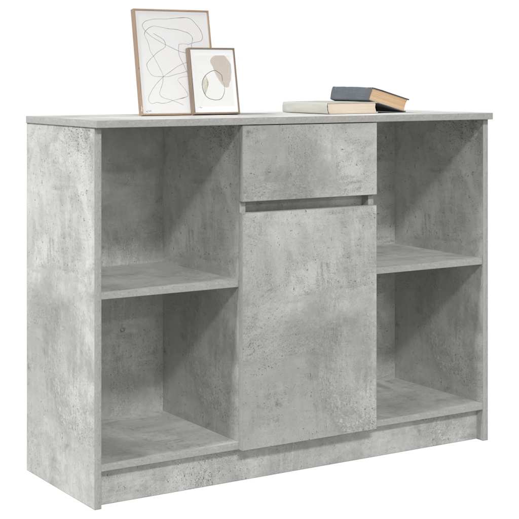 vidaXL Dressoir met lade 101x35x76 cm spaanplaat wit