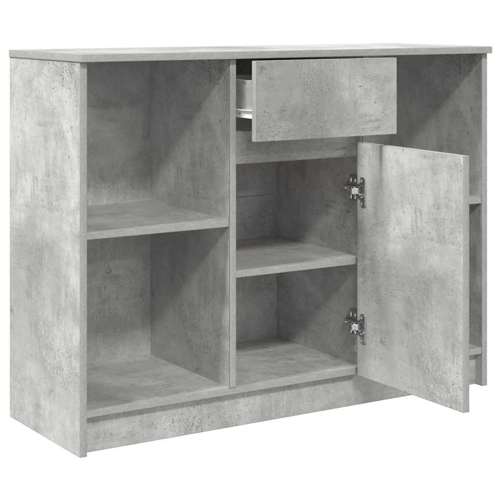 vidaXL Dressoir met lade 101x35x76 cm spaanplaat wit